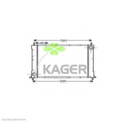 KAGER 310077 Радіатор, охолодження двигуна