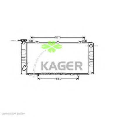 KAGER 310260 Радіатор, охолодження двигуна