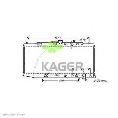 KAGER 310478 Радіатор, охолодження двигуна