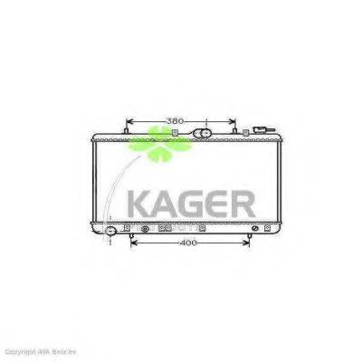 KAGER 310512 Радіатор, охолодження двигуна