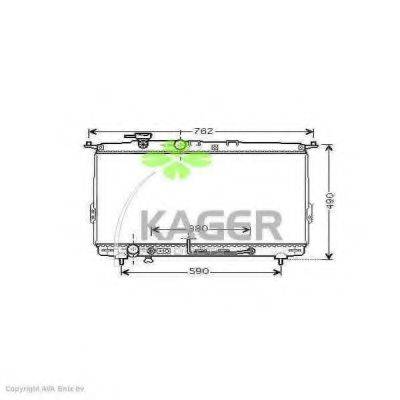 KAGER 310526 Радіатор, охолодження двигуна