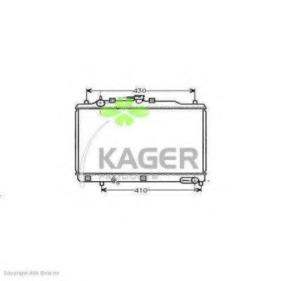 KAGER 310712 Радіатор, охолодження двигуна
