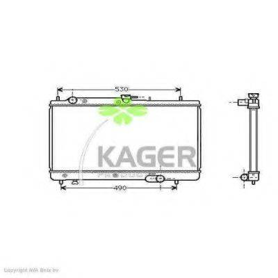 KAGER 310719 Радіатор, охолодження двигуна