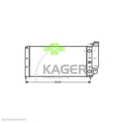 KAGER 310916 Радіатор, охолодження двигуна
