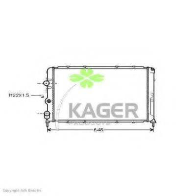 KAGER 310947 Радіатор, охолодження двигуна