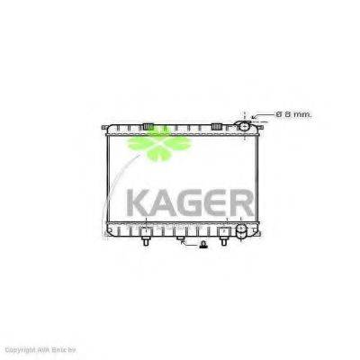 KAGER 313004 Радіатор, охолодження двигуна