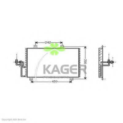 KAGER 945024 Конденсатор, кондиціонер