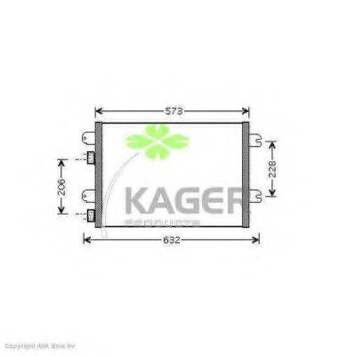KAGER 945329 Конденсатор, кондиціонер