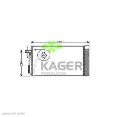 KAGER 945799 Конденсатор, кондиціонер