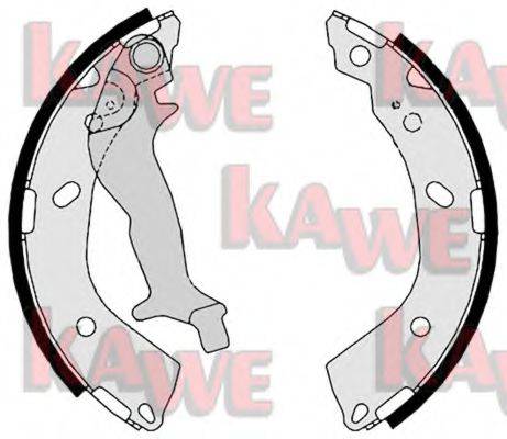 KAWE 08760 Комплект гальмівних колодок