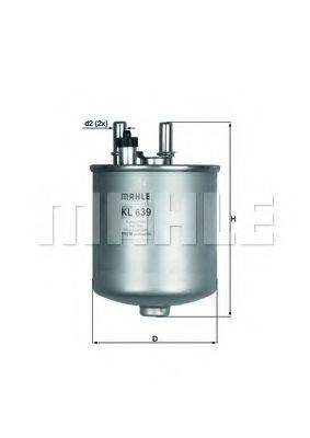 MAHLE ORIGINAL KL639D Паливний фільтр