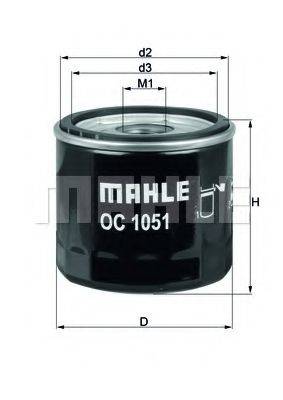 MAHLE ORIGINAL OC1051 Масляний фільтр