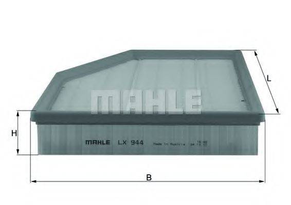 MAHLE ORIGINAL LX944 Повітряний фільтр