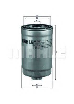 MAHLE ORIGINAL KC1011 Паливний фільтр