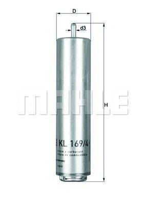 MAHLE ORIGINAL KL1694D Паливний фільтр