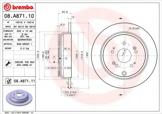 BRECO BS6010 гальмівний диск