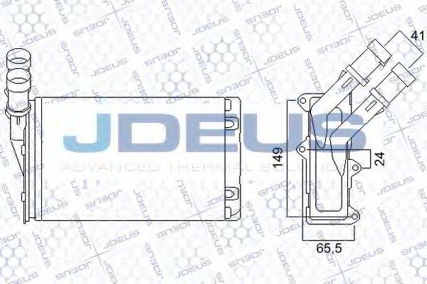 JDEUS 207M12 Теплообмінник, опалення салону