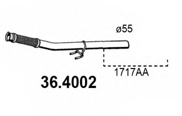 ASSO 364002 Труба вихлопного газу