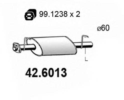 ASSO 426013 Середній глушник вихлопних газів