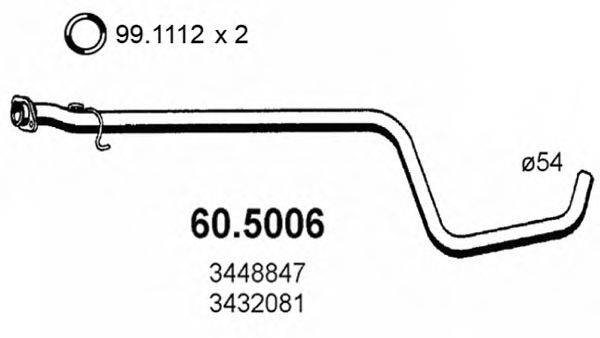 ASSO 605006 Труба вихлопного газу