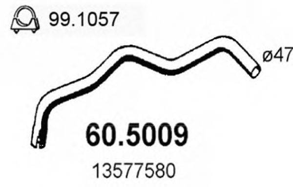 ASSO 605009 Труба вихлопного газу