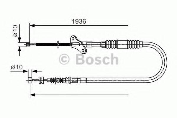 BOSCH 1987482111 Трос, стоянкова гальмівна система