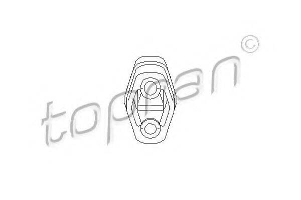 TOPRAN 104402 Кронштейн, глушник
