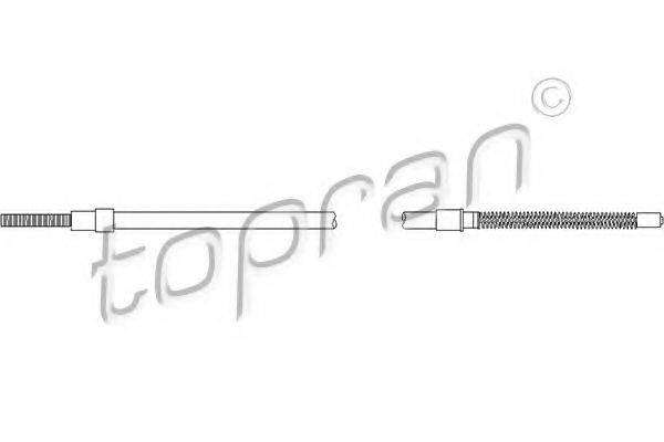 TOPRAN 102632 Трос, стоянкова гальмівна система