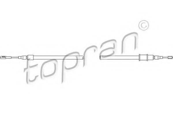 TOPRAN 108325 Трос, стоянкова гальмівна система