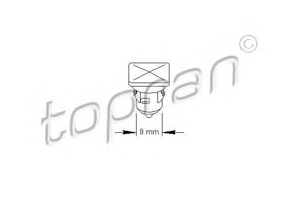 TOPRAN 111498 Затискач, молдинг / захисна накладка