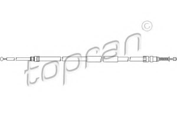 TOPRAN 501726 Трос, стоянкова гальмівна система