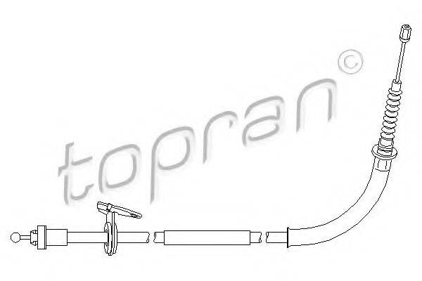 TOPRAN 501723 Трос, стоянкова гальмівна система