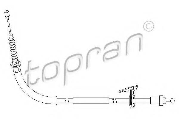 TOPRAN 501724 Трос, стоянкова гальмівна система