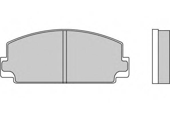 E.T.F. 120077 Комплект гальмівних колодок, дискове гальмо