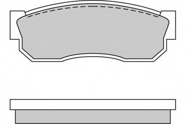 E.T.F. 120246 Комплект гальмівних колодок, дискове гальмо