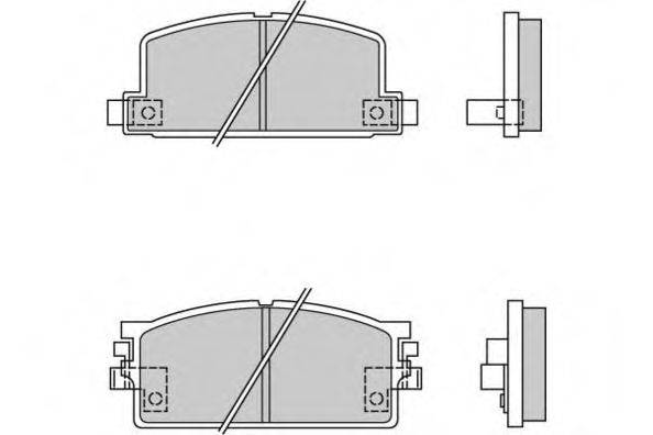 E.T.F. 120294 Комплект гальмівних колодок, дискове гальмо