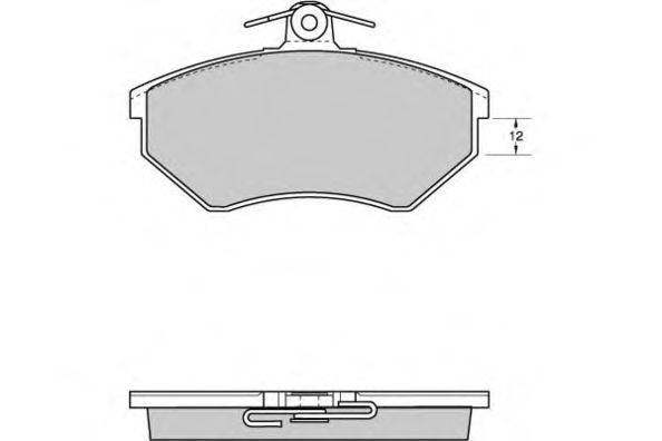 E.T.F. 120531 Комплект гальмівних колодок, дискове гальмо