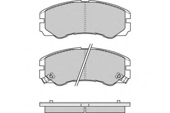E.T.F. 120580 Комплект гальмівних колодок, дискове гальмо