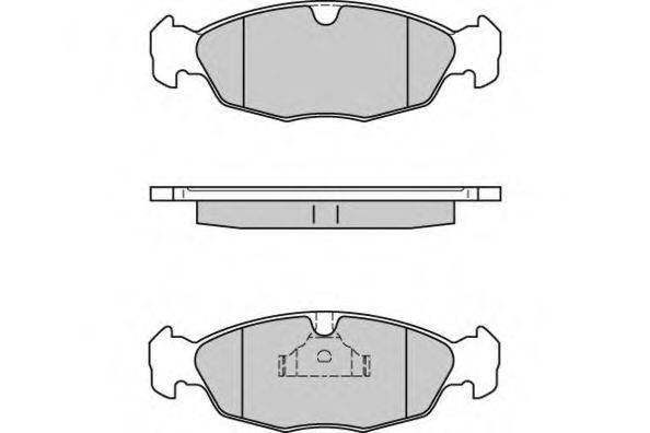 E.T.F. 120584 Комплект гальмівних колодок, дискове гальмо