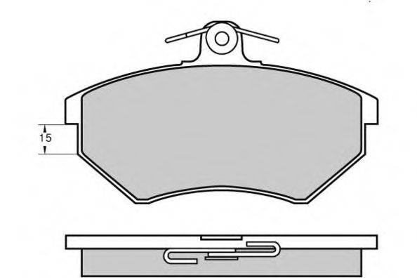 E.T.F. 120641 Комплект гальмівних колодок, дискове гальмо