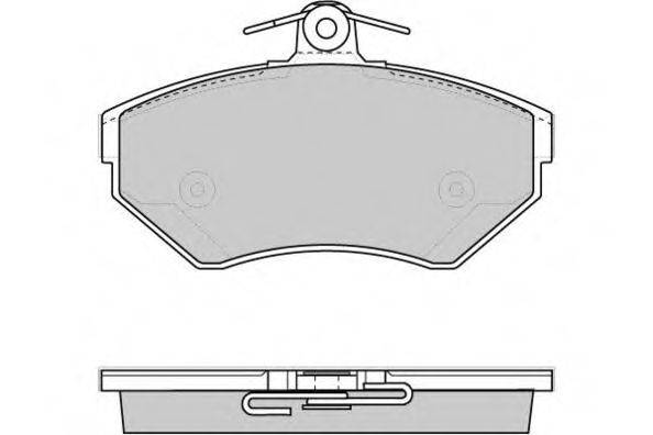 E.T.F. 120730 Комплект гальмівних колодок, дискове гальмо