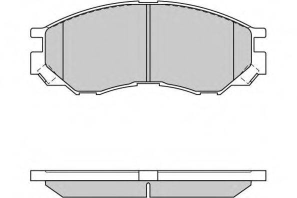 E.T.F. 120775 Комплект гальмівних колодок, дискове гальмо