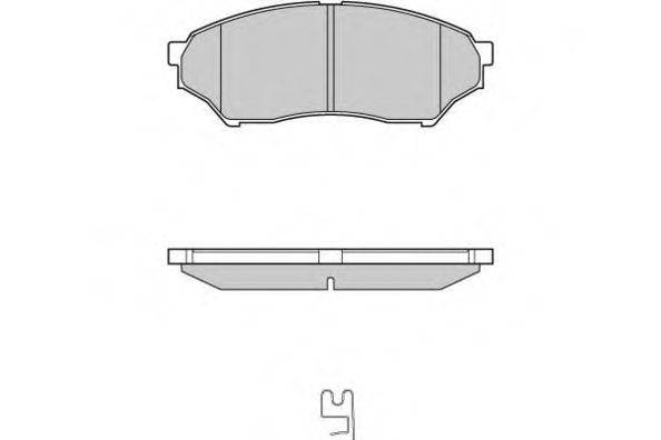 E.T.F. 121036 Комплект гальмівних колодок, дискове гальмо