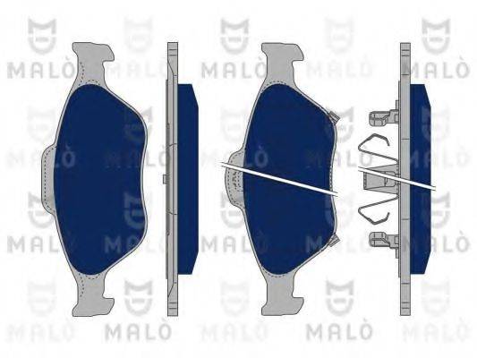 MALO 1050041 Комплект гальмівних колодок, дискове гальмо