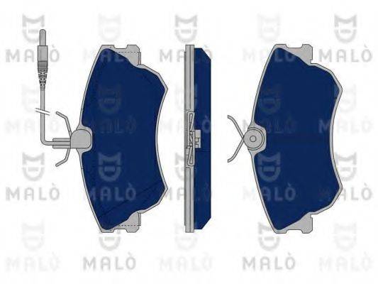 MALO 1050135 Комплект гальмівних колодок, дискове гальмо