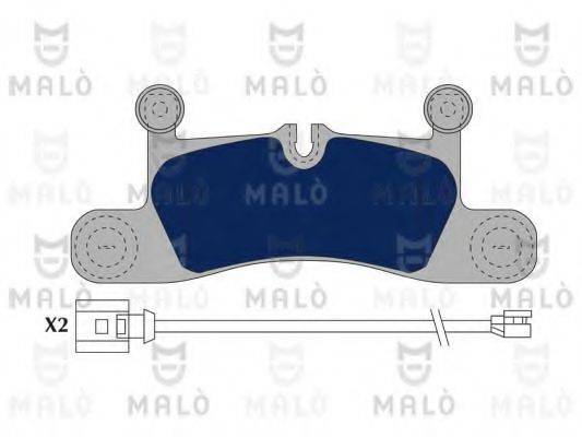 MALO 1051064 Комплект гальмівних колодок, дискове гальмо