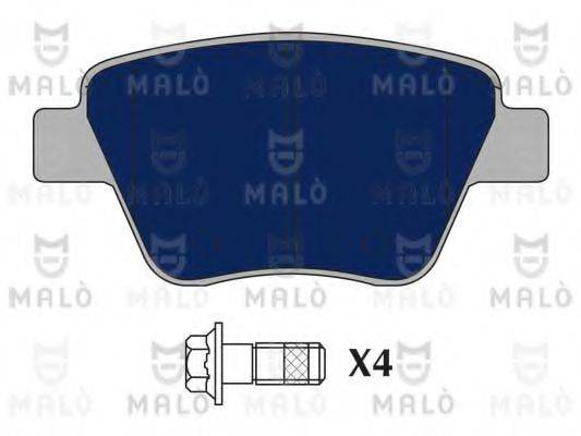 MALO 1051082 Комплект гальмівних колодок, дискове гальмо