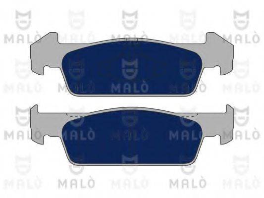 MALO 1051147 Комплект гальмівних колодок, дискове гальмо