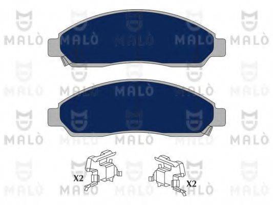 MALO 1051153 Комплект гальмівних колодок, дискове гальмо