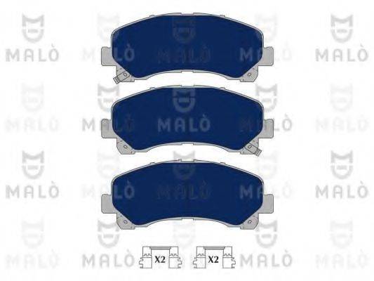 MALO 1051154 Комплект гальмівних колодок, дискове гальмо